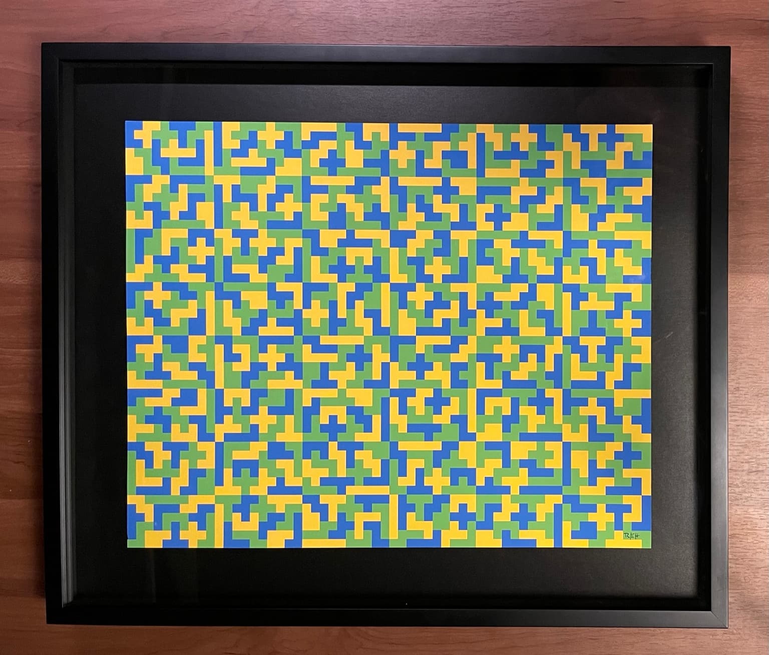 Image for entry 'Aesthetic Tiling using the 48 3-Color Mapped 6x10 Pentomino Solutions 01'