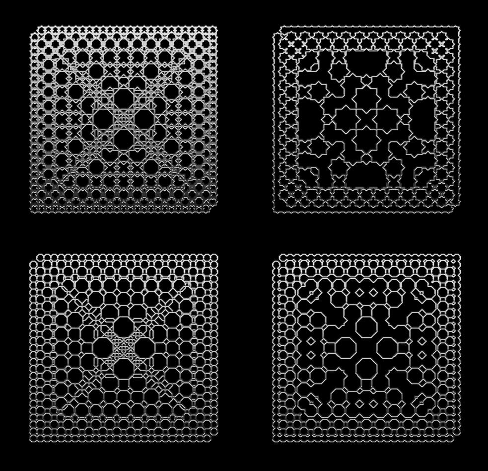 Image for entry 'Metallic Lace: A system of ornament based on Cellular Automata'