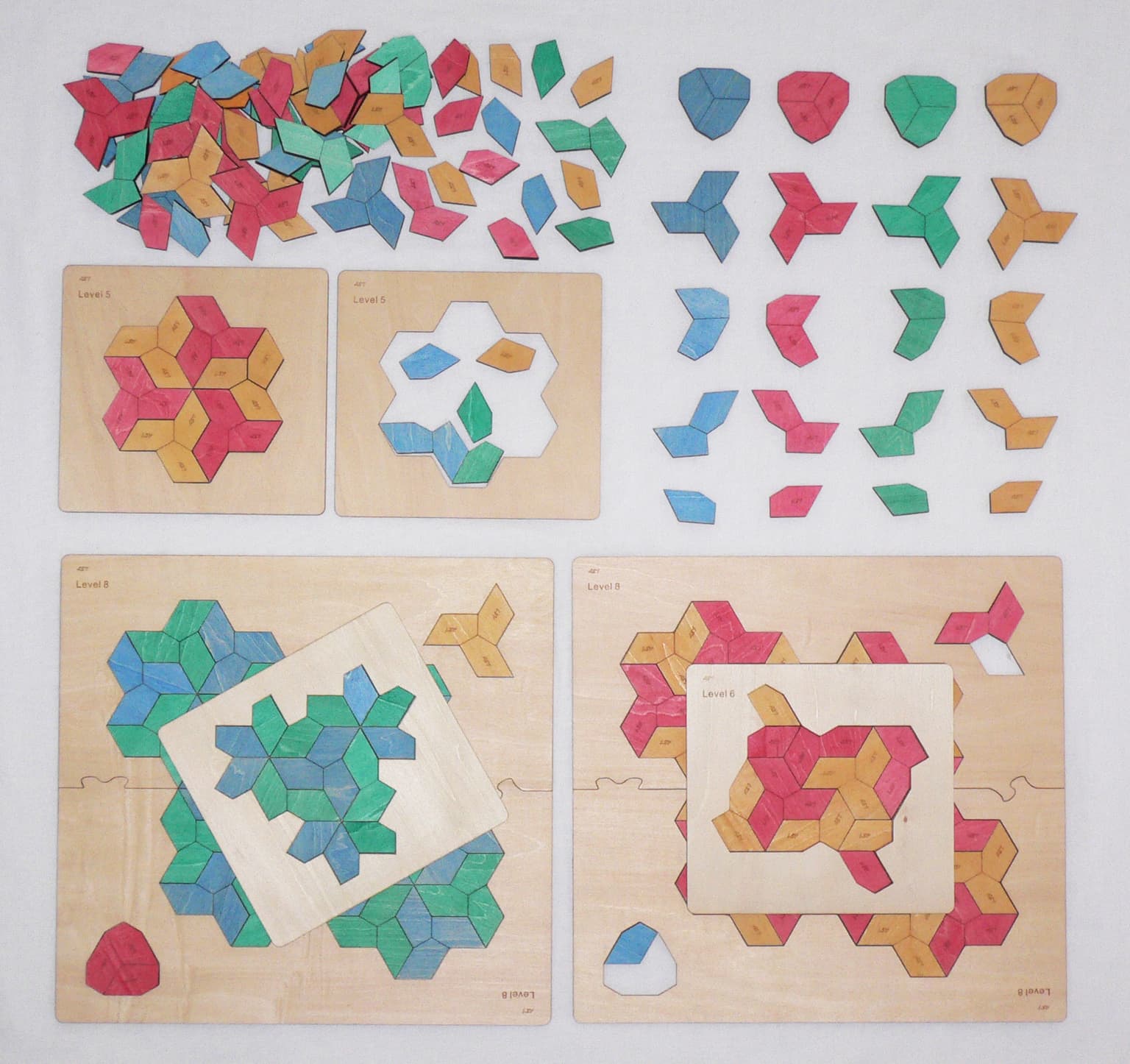 Image for entry 'Model (Puzzle) of Convex Pentagon Tessellation'