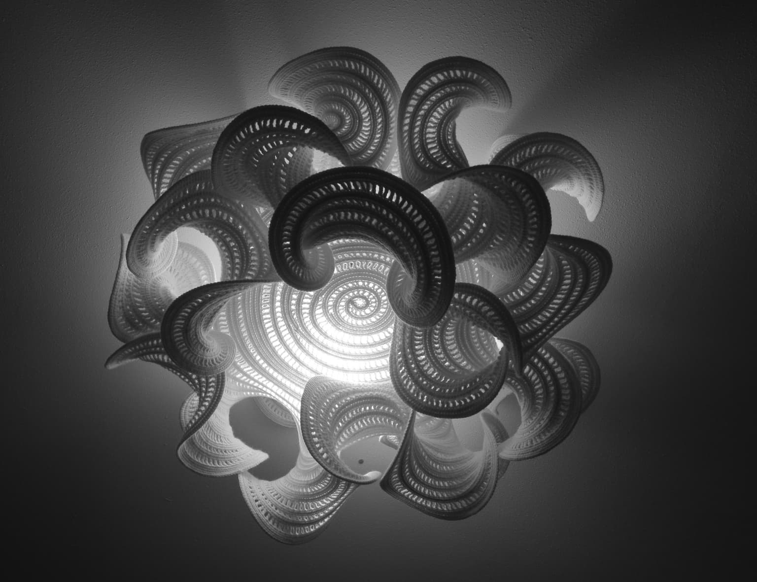 Image for entry 'irregular hyperbolic disk as lamp shade'