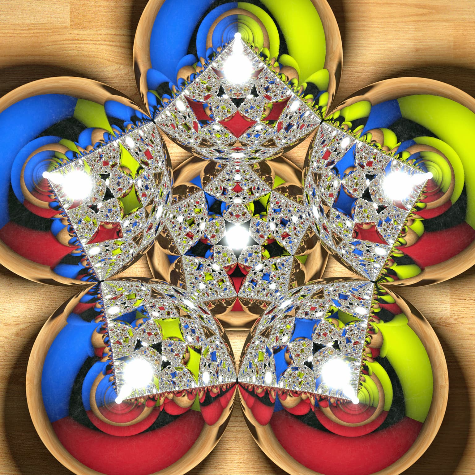Image for entry 'Fractal Installation #2 (Pentagonal)'