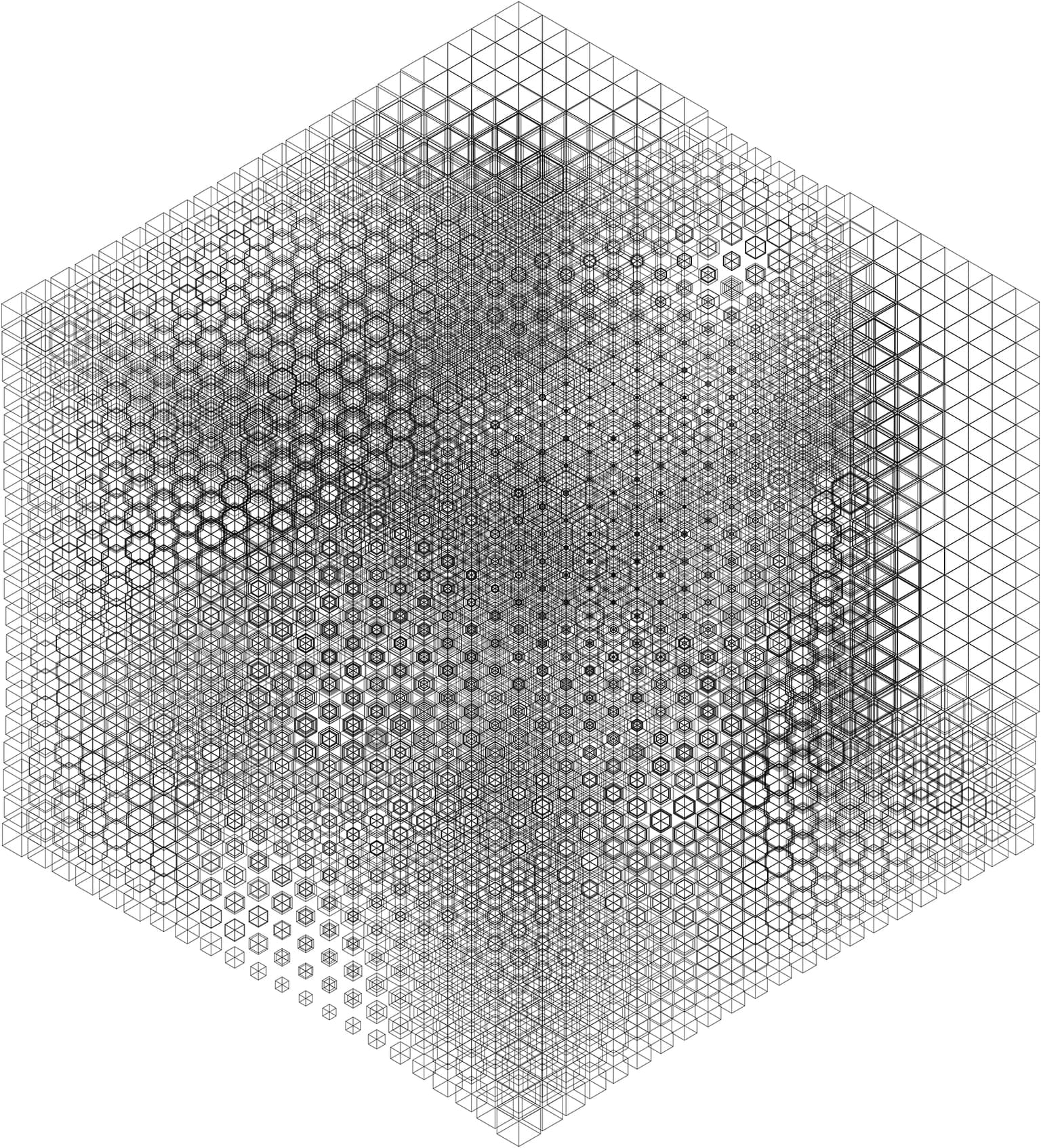 Image for entry 'Isometric view of a damier building I'