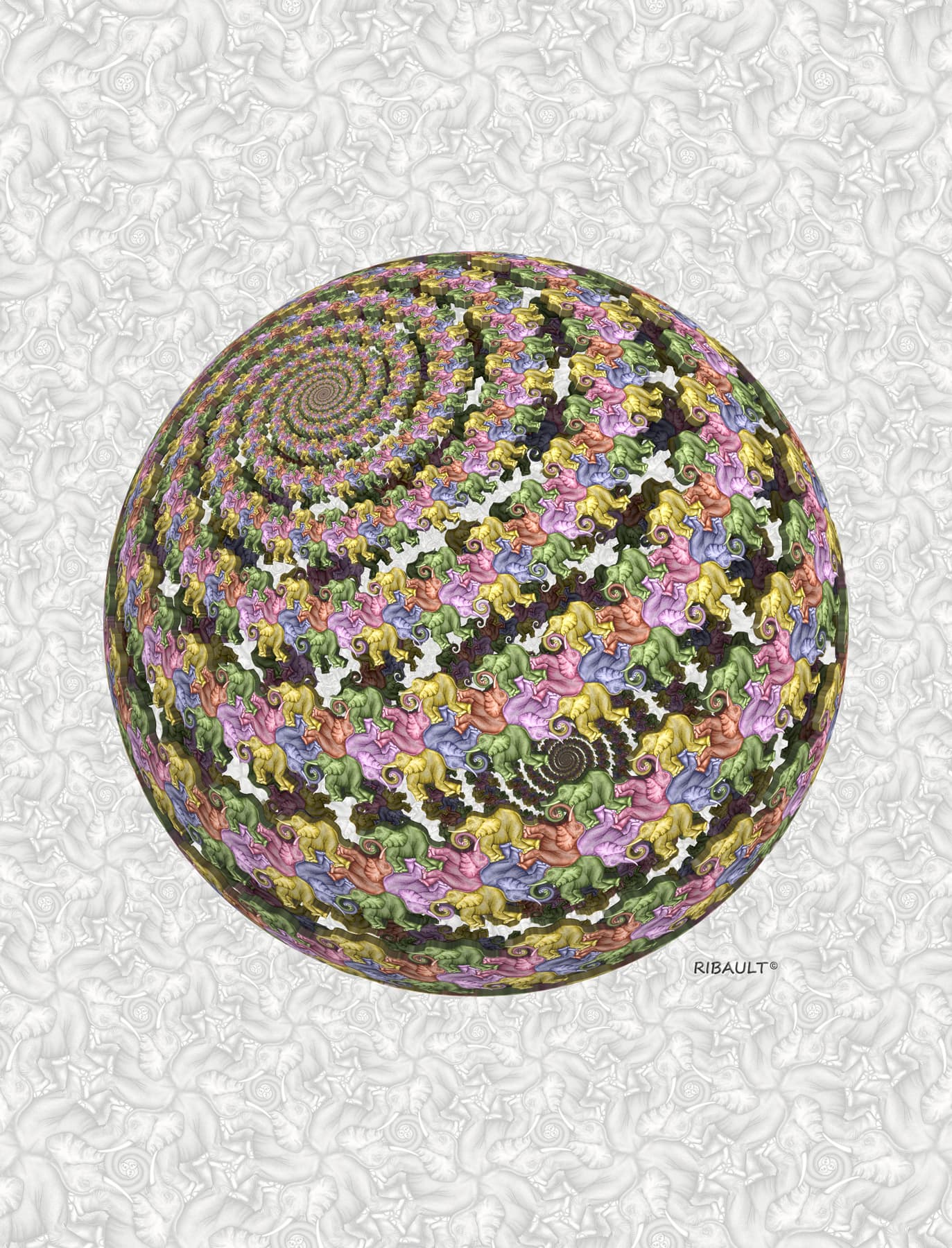 Image for entry '2 Spirals of Elephants'