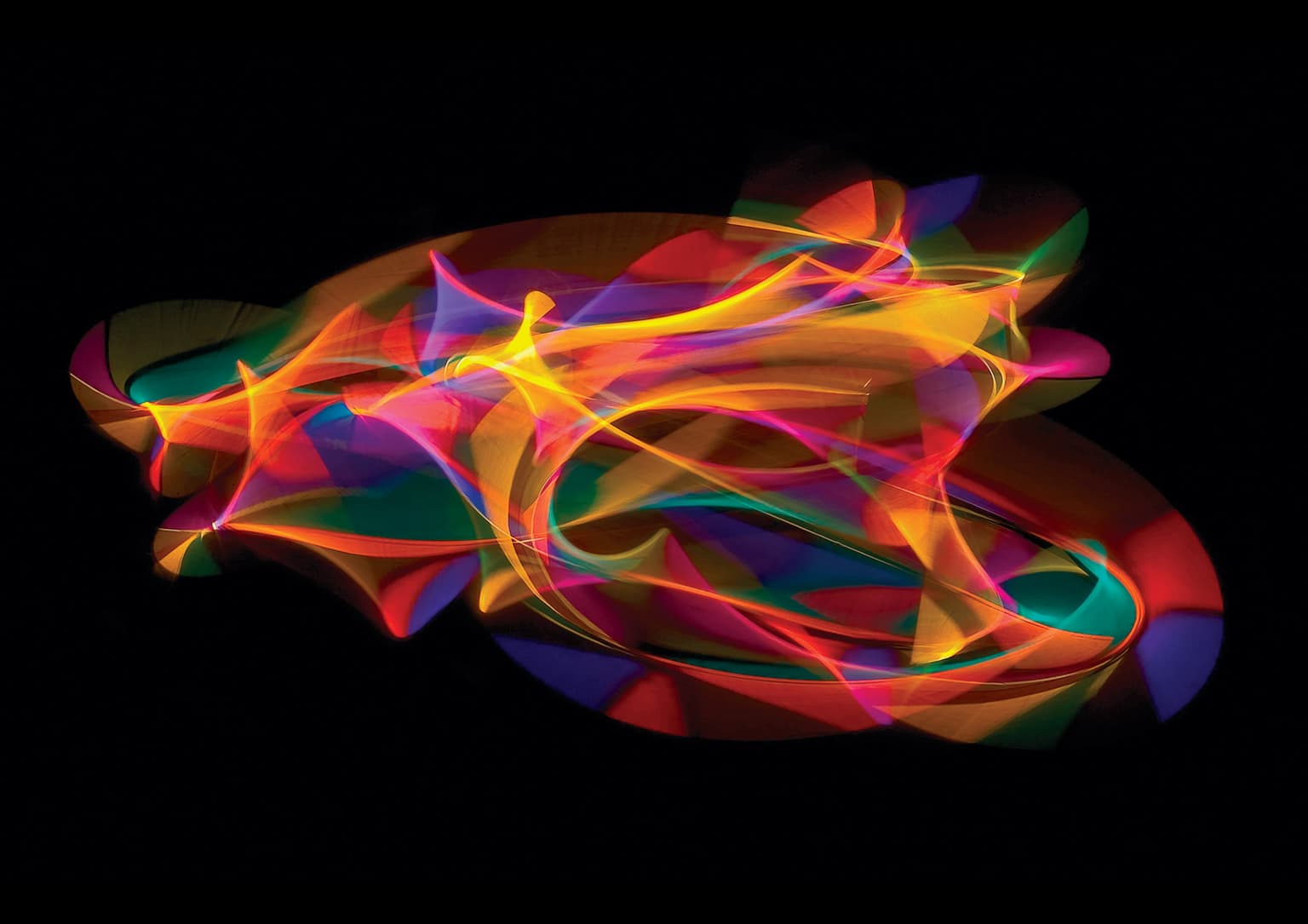Image for entry 'Light drawing with revolving slit colour pen'