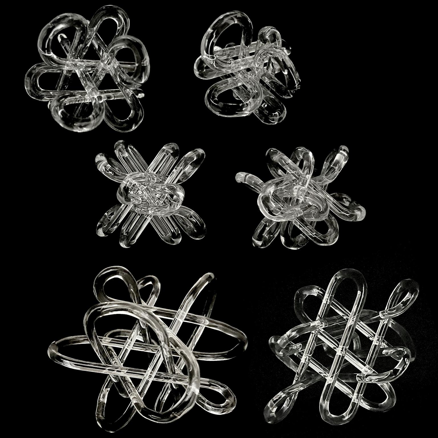 Image for entry 'The 6 Invariant Cubic Rod Packings as 12 Stick Knots '