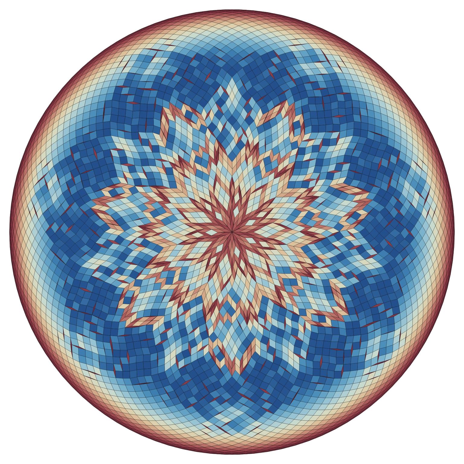 Image for entry 'Radially Repetitive Randomized Rhombic Rosette'