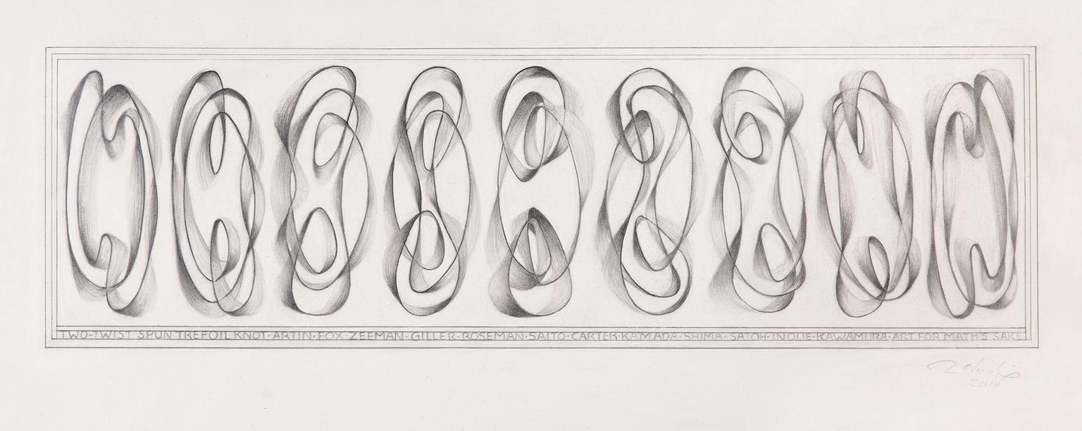 Image for entry 'Two-Twist Spun Trefoil Knot, Art for Math's Sake'