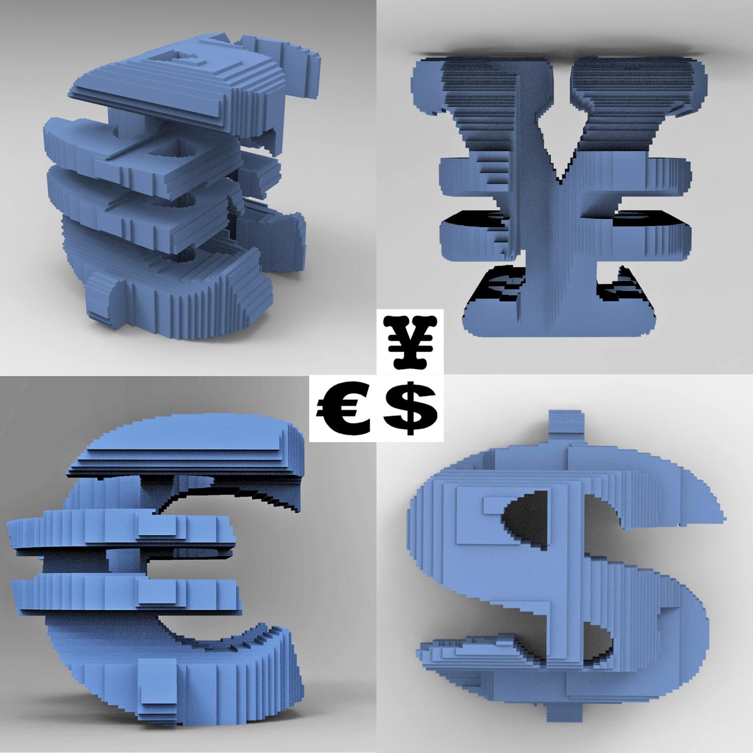 Image for entry '3D Shadow Sculpture: World Economy'