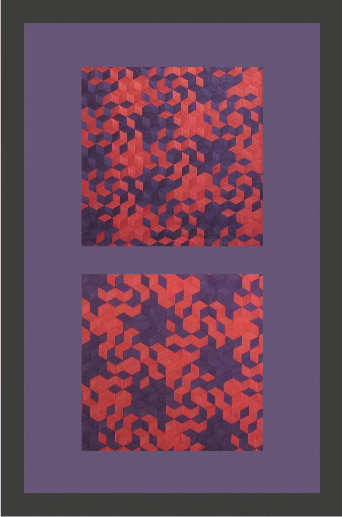 Image for entry 'AAAA BBBB Pair with Shift: Dots and Pinwheels (top) Four Motifs (bottom)'