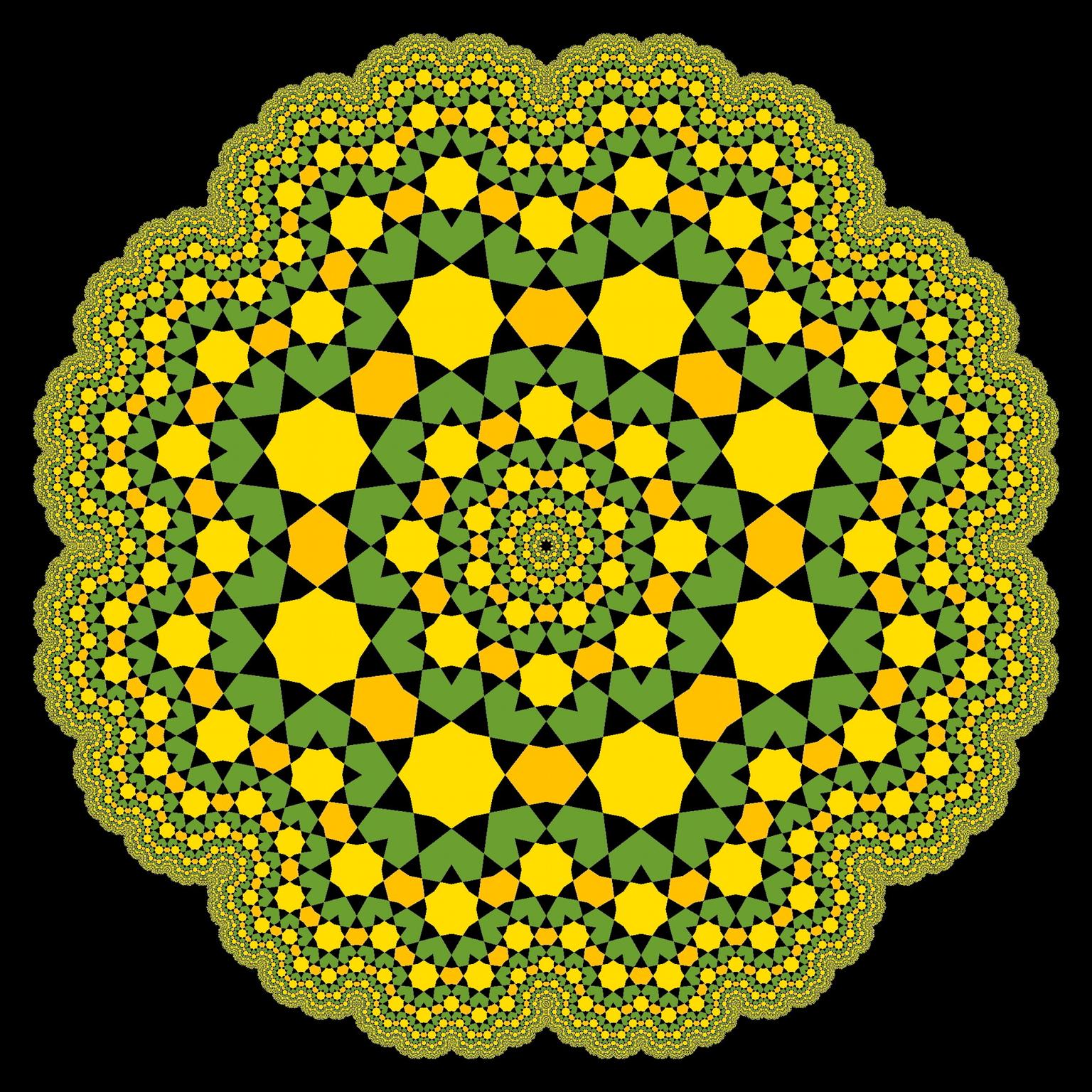 Image for entry 'Islamic 8-fold Fractal Flower Median II'