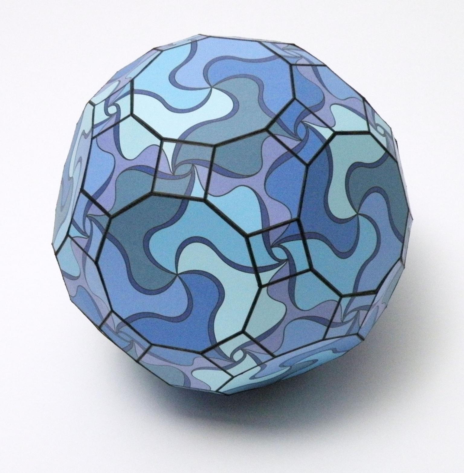 Image for entry 'Waves of Blue - Great Rhombicosidodecahedron'