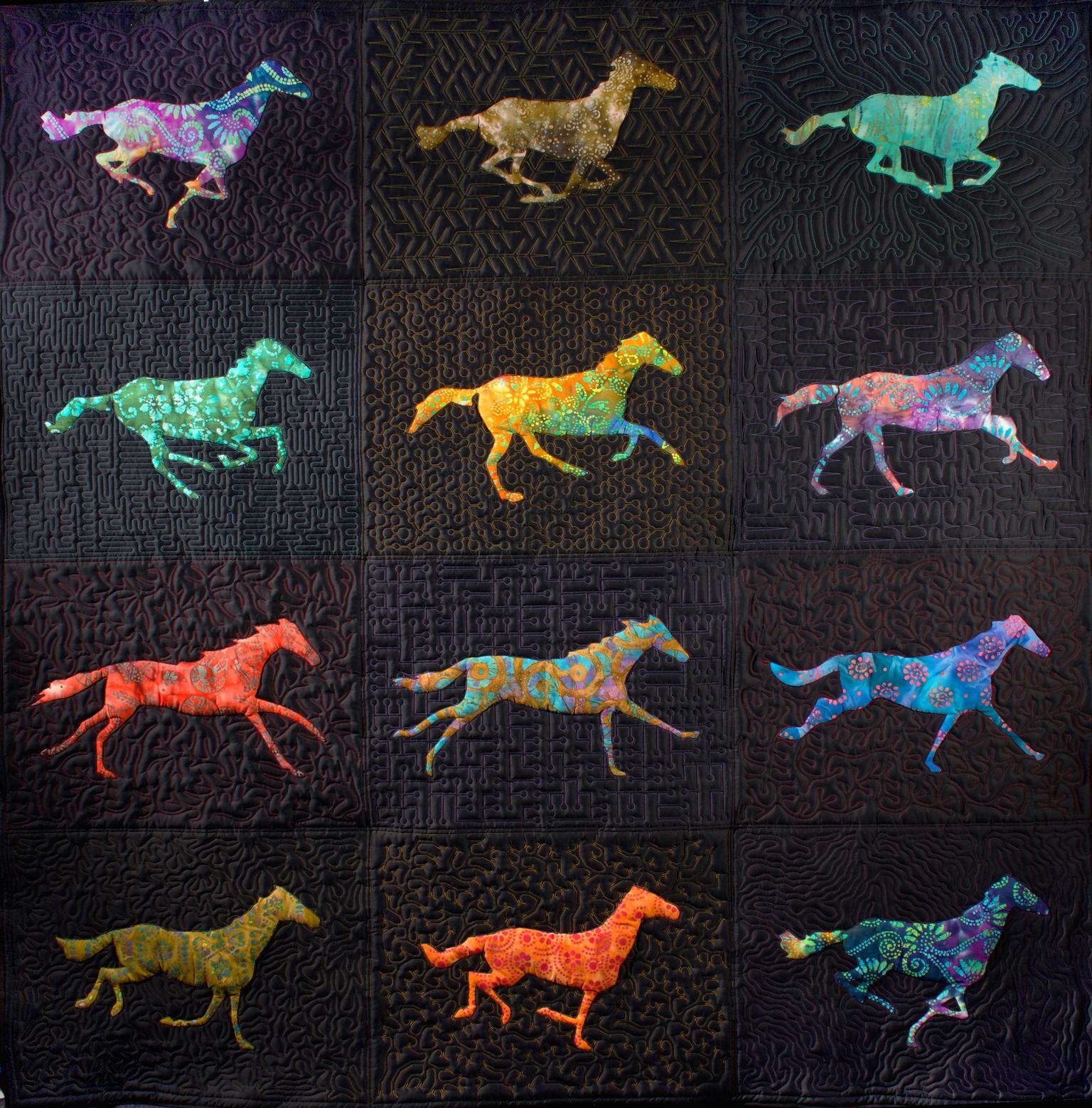 Image for entry 'Muybridge Horses Quilt'