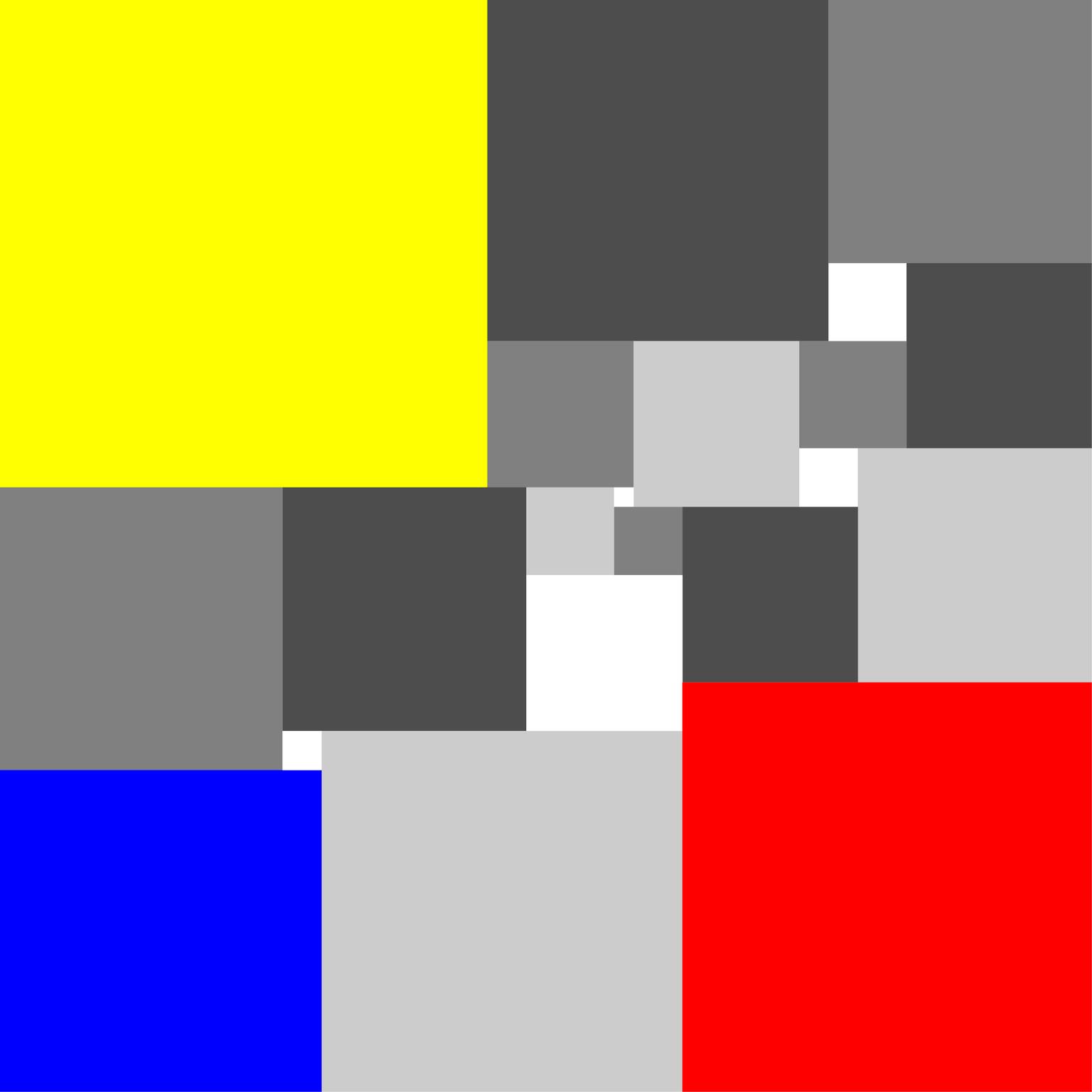 Image for entry 'SPSS order 21 – Yellow-Red-Blue Mondrian Style'