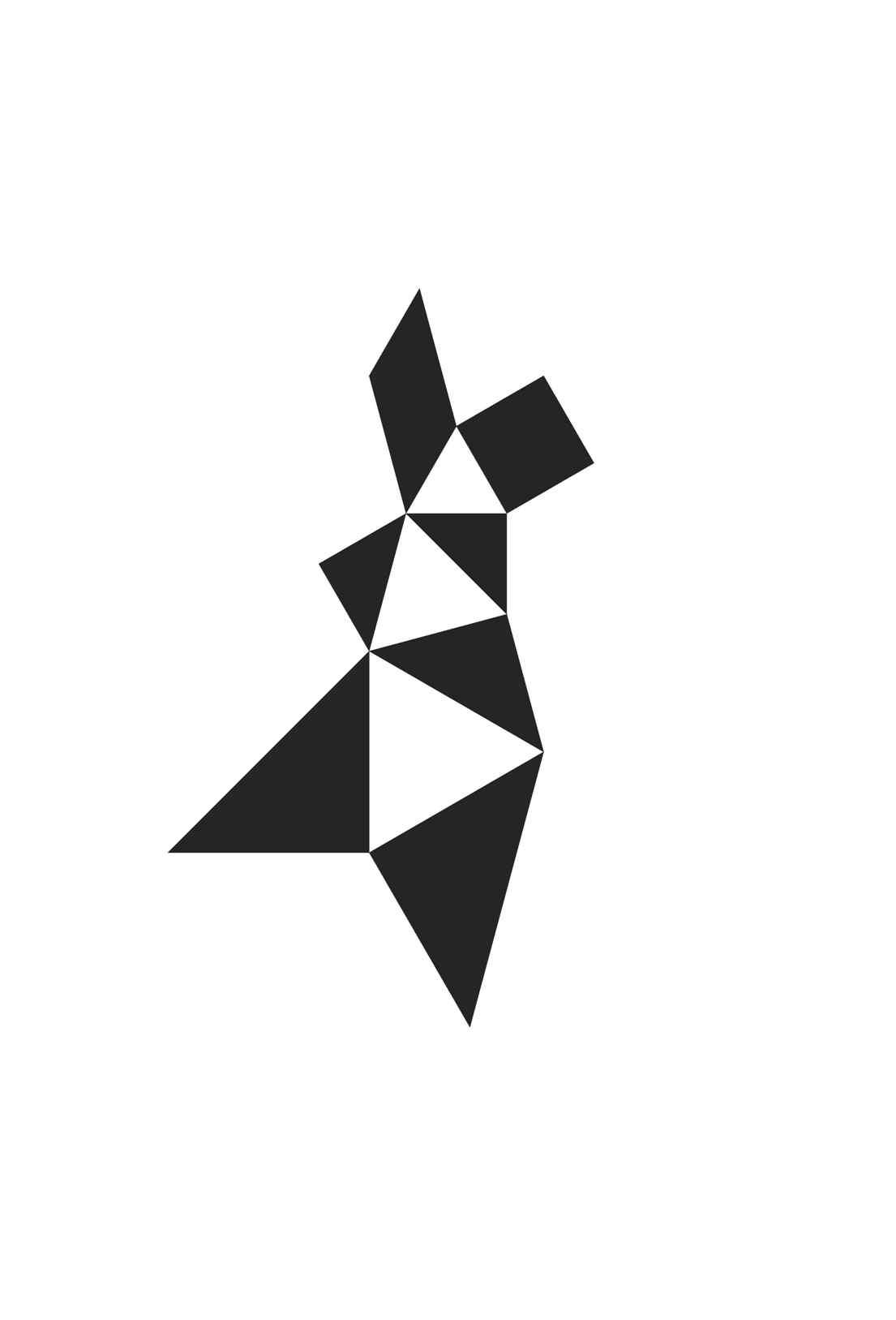Image for entry 'Rule and Form - Rule 04 - Corners are touching each other, in the space in between equilateral triangles arise.'