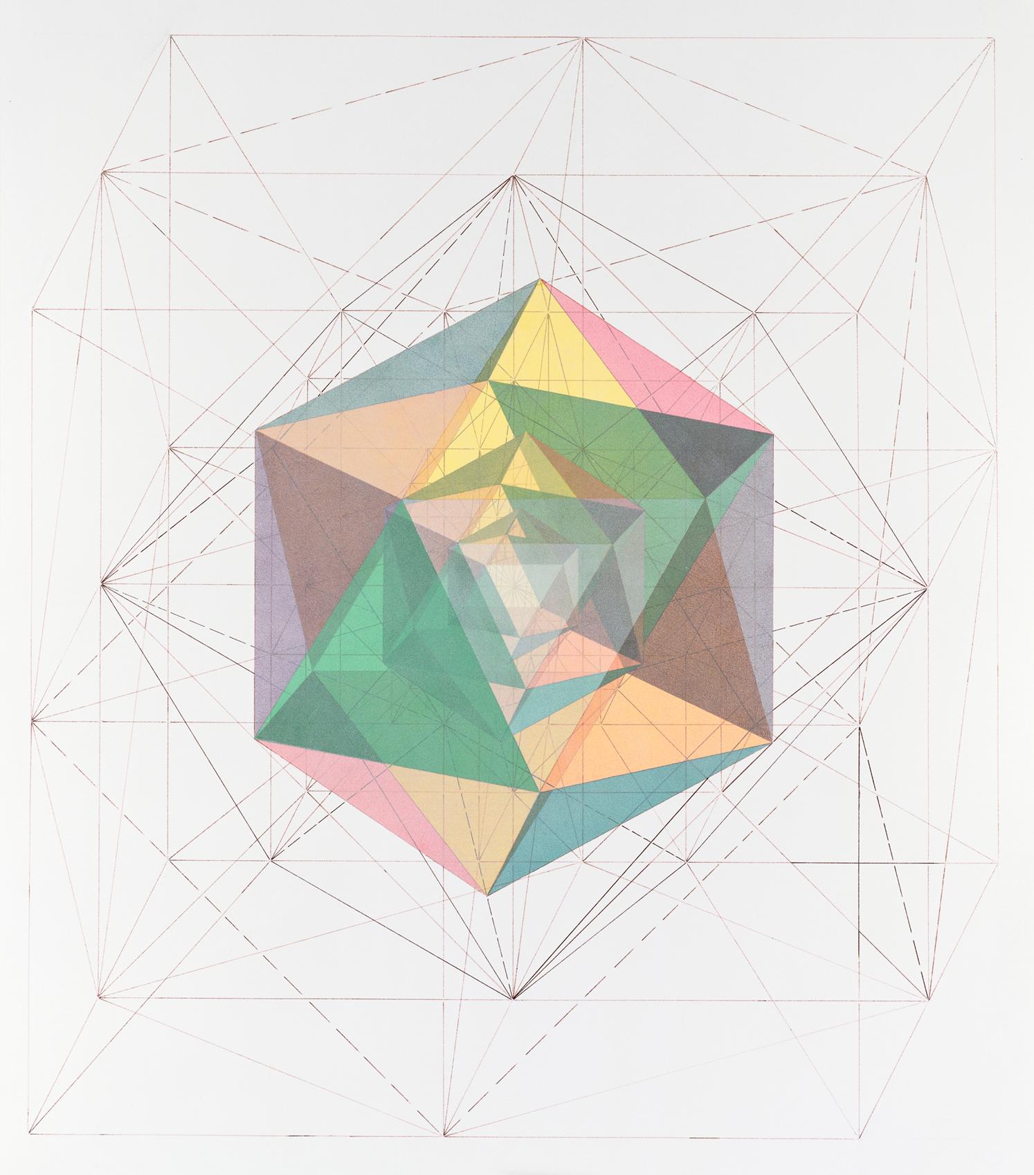 Image for entry 'Print of Chrome 190 : Three Icosahedra'