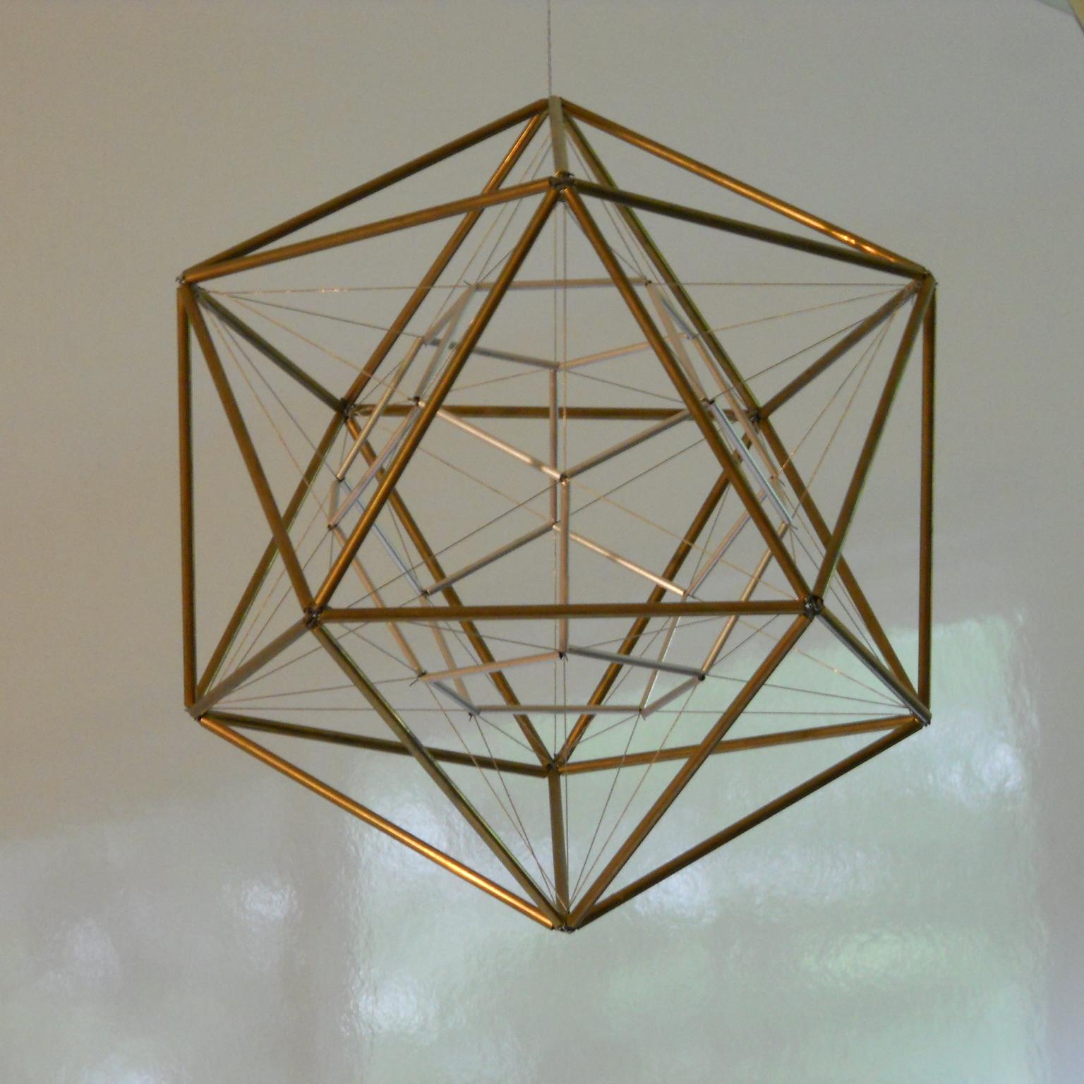 Image for entry 'Icosahedron with Dodecahedron Suspended Inside'