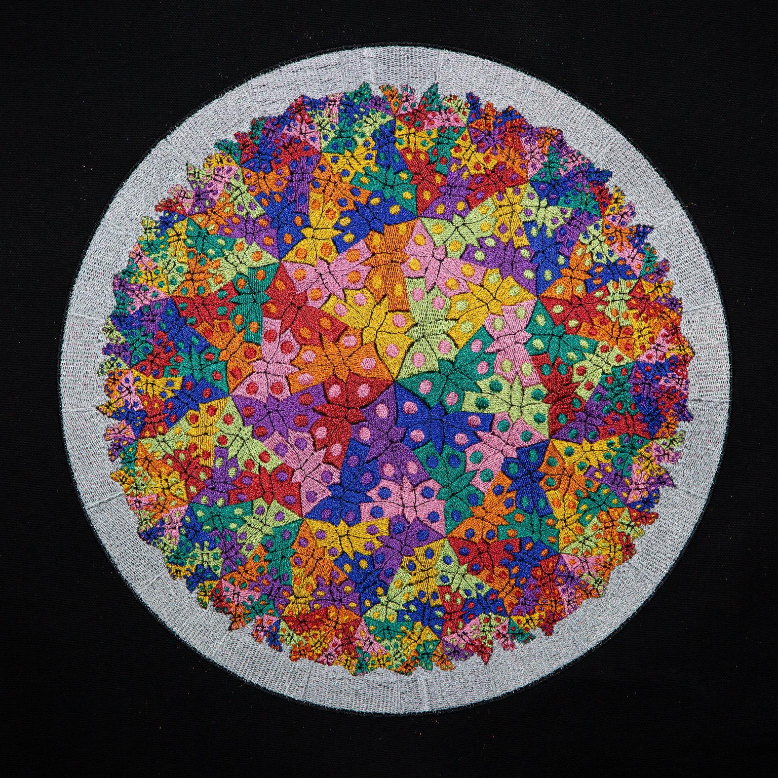 Image for entry 'An Embroidered (3,7) Hyperbolic Butterfly Pattern'