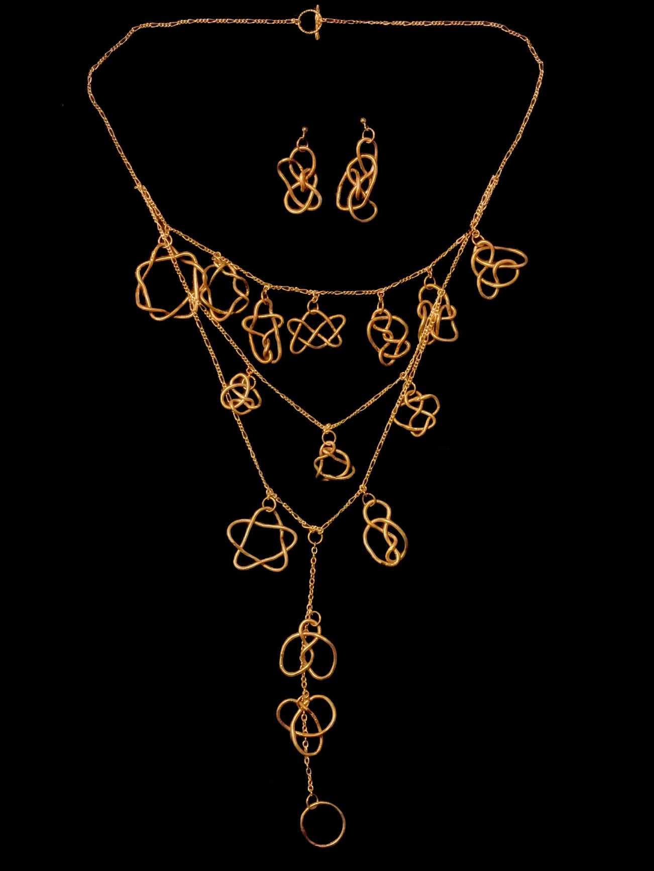 Image for entry 'Knot Table Necklace and Perko Pair Earrings'