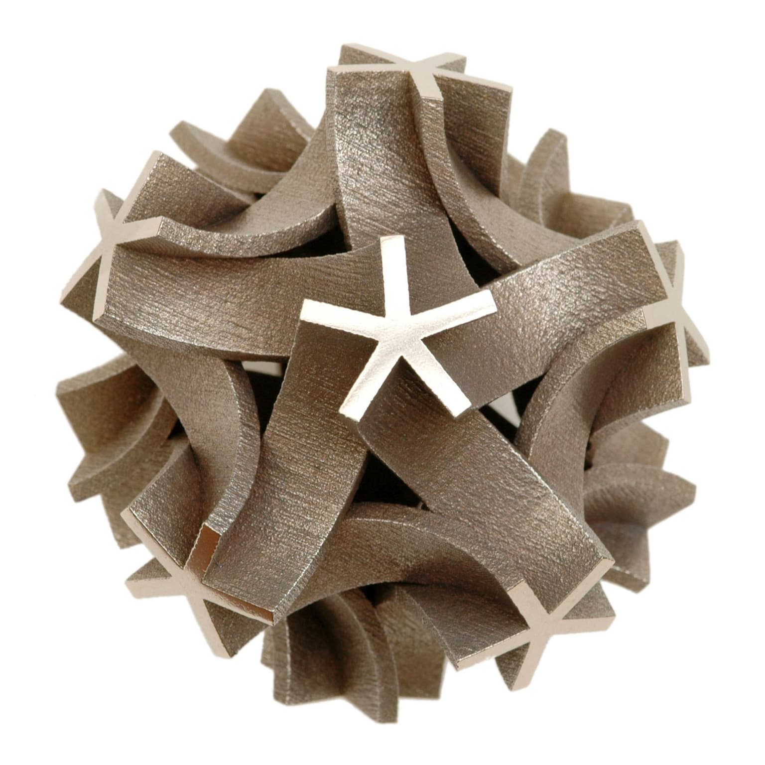 Image for entry 'Assortment of metal sculptures with icosahedral symmetry'