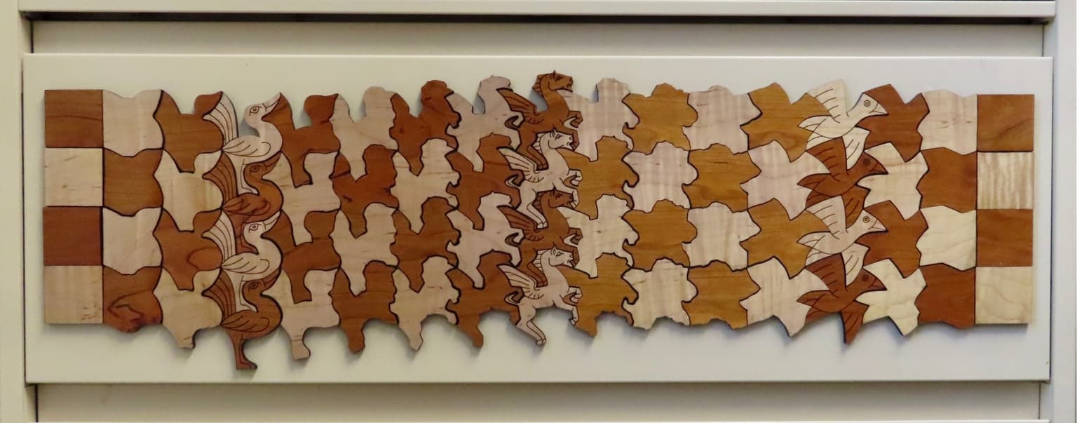 Image for entry 'Square to Square, 3 Morphing TTTT Escher Tiles'