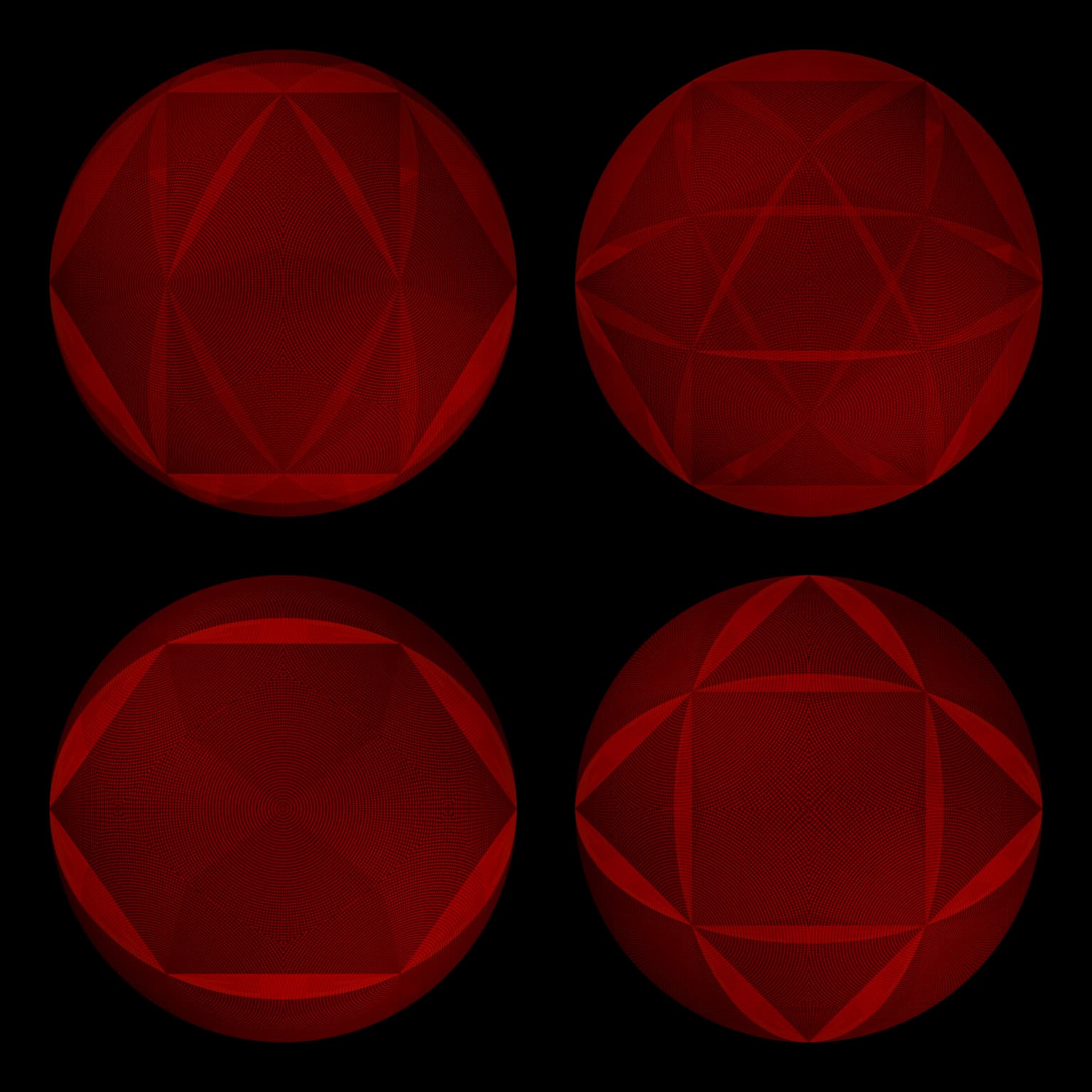 Image for entry 'The Black Holes at the Centre of these Orbs are Cuboctahedra'