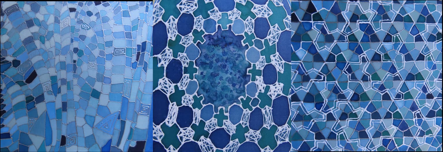 Image for entry 'Three Tessellations in Blue'