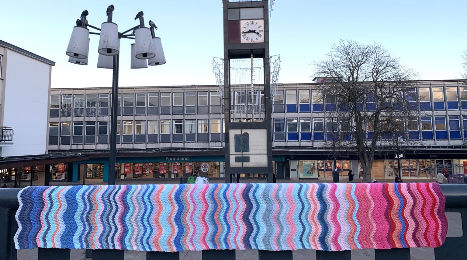 Image for look 'Show Your Stripes Climate Scarf with UK temperature data 1884-2021'