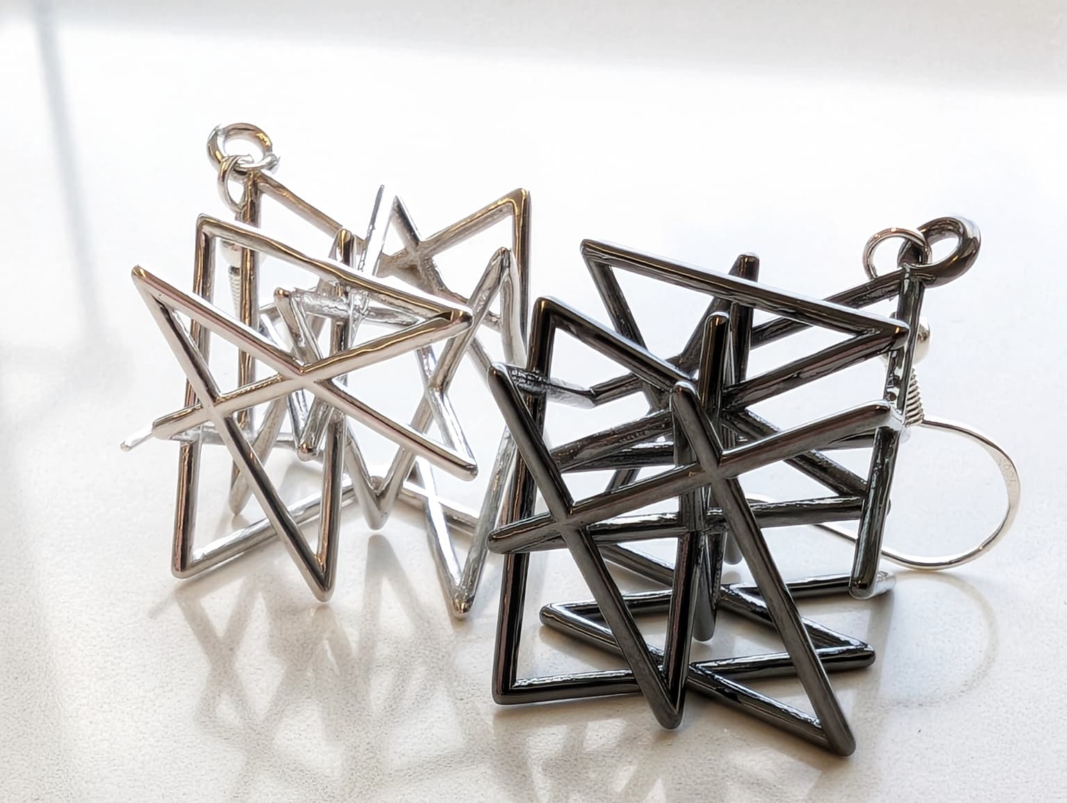 Image for look 'Chessboard Necklace, Knight's tour cube earrings'