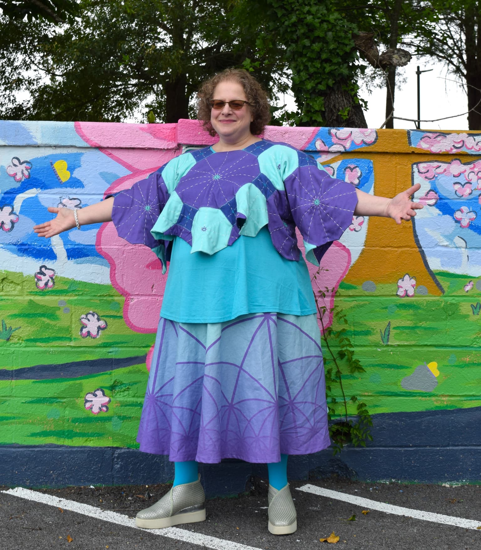 Image for look 'Poincaré Princess Skirt, Hyperbolic Jester Top'