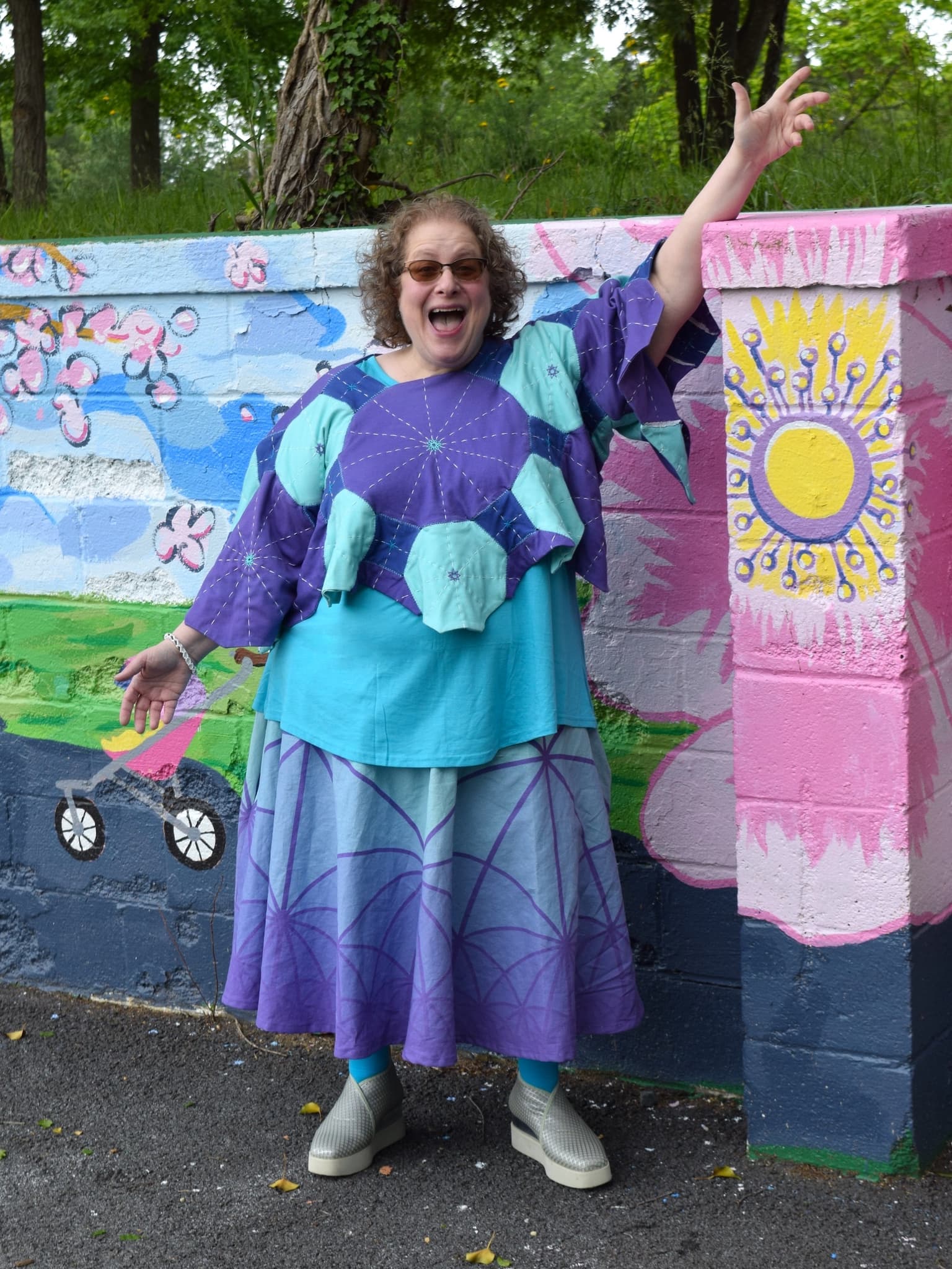 Image for look 'Poincaré Princess Skirt, Hyperbolic Jester Top'