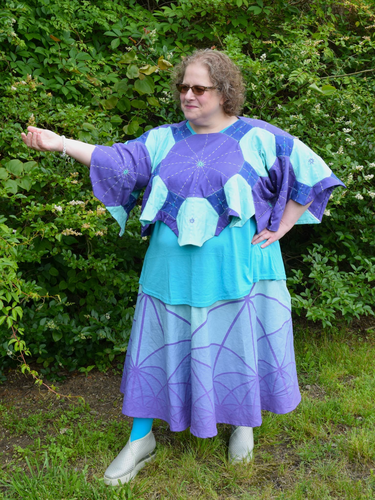 Image for look 'Poincaré Princess Skirt, Hyperbolic Jester Top'