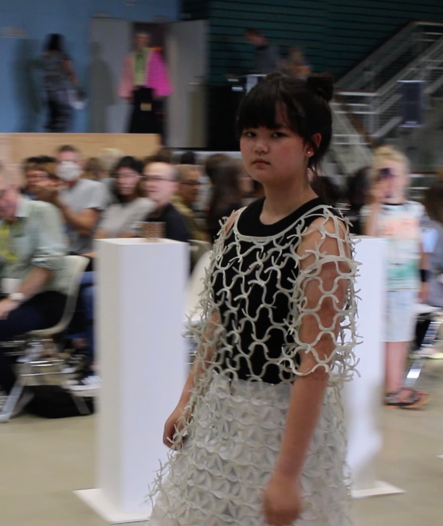 Image for look 'Chain Ribbon T-Shirt, Elora Pearl Skirt'