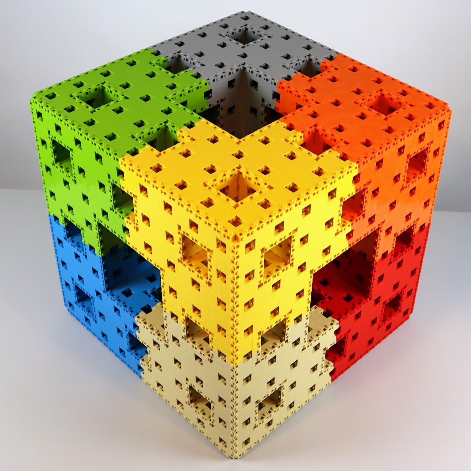 Image for entry 'Level-3 Menger Sponge in LEGO'
