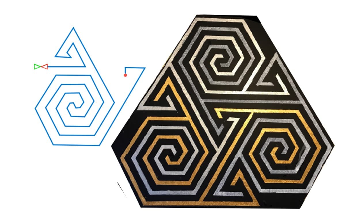 Image for entry '3x120º corrugated labyrinth'