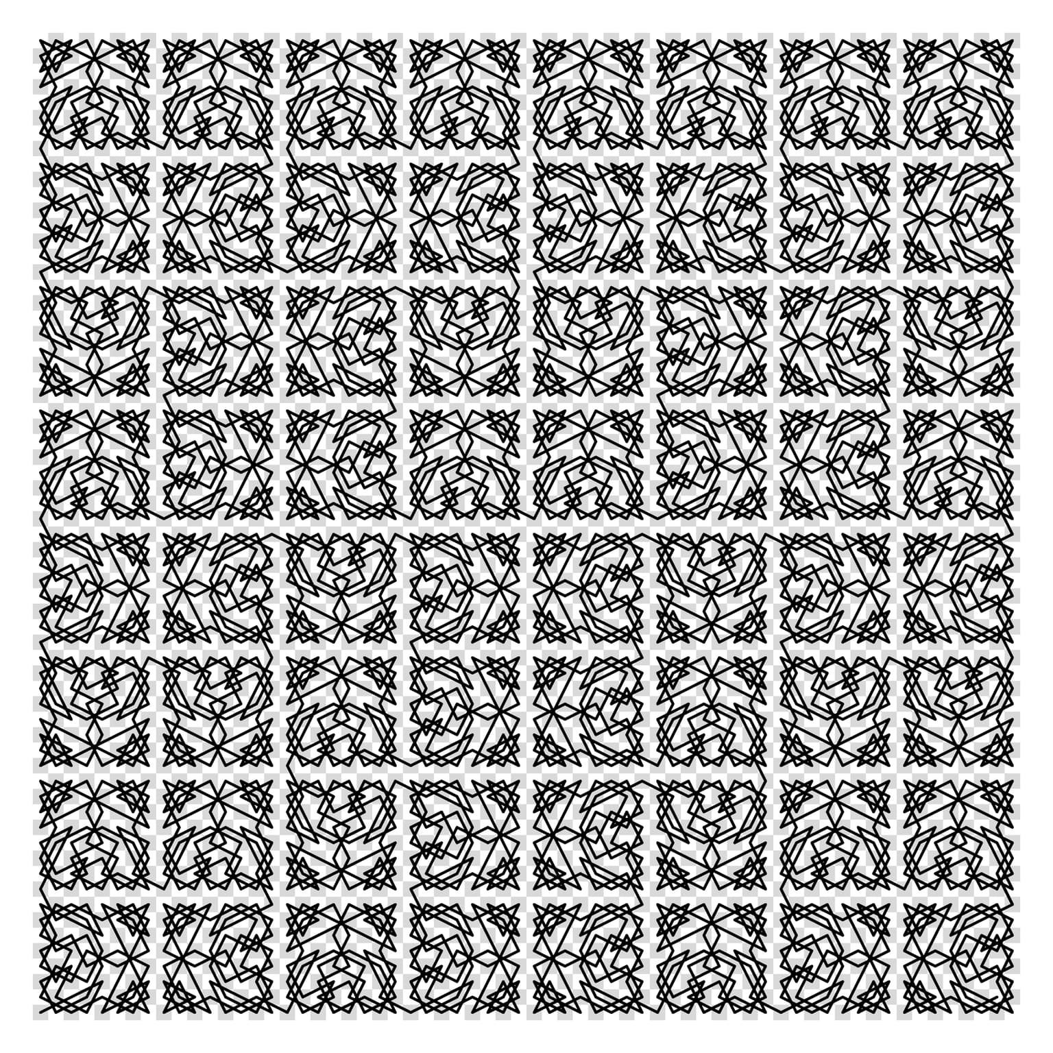 Image for entry 'Knight's Tour with Hidden Hilbert'