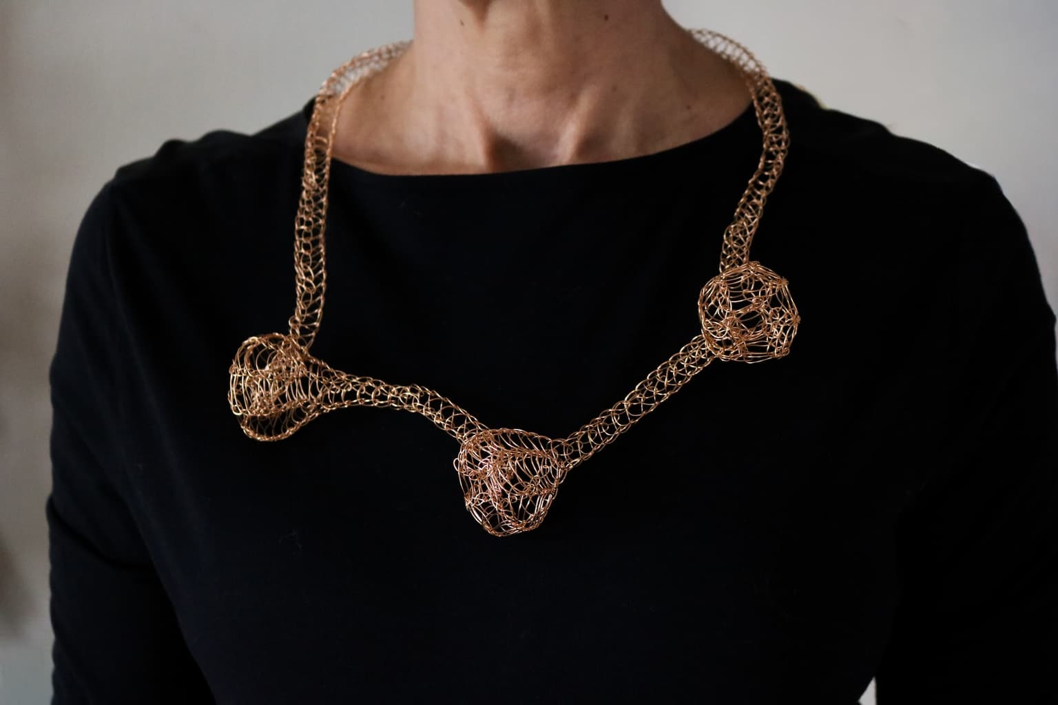 Image for look 'Another Klein bottle necklace, Klein bottle necklace, Klein bottle earings'