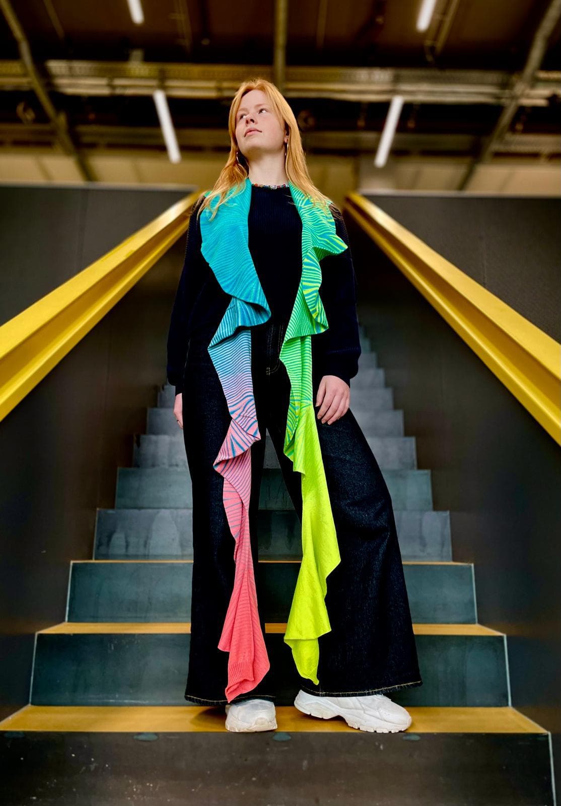 Image for look 'Space Dying Hilbert Curve Scarf'