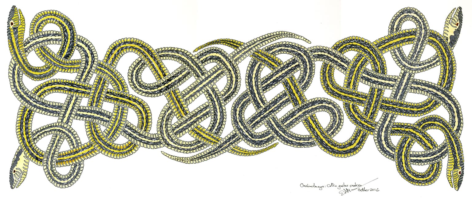 Image for entry 'OneLinerImage: Celtic garter snakes'