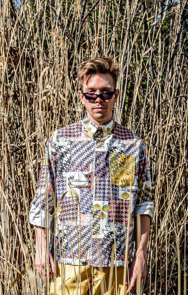 Image for look 'Hawaii shirt, Sampler of Isohedral Tilings of the Pied-de-poule Tile, Hawaii shirt, Sampler of Isohedral Tilings of the Pied-de-poule Tile, Hawaii shirt, Sampler of Isohedral Tilings of the Pied-de-poule Tile'