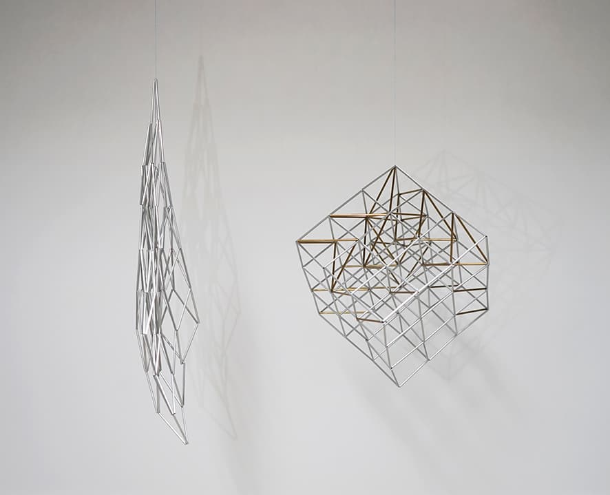 Image for entry 'Combinatorial Rigidity Himmeli (3 x 3 x 3 cubic lattice)'