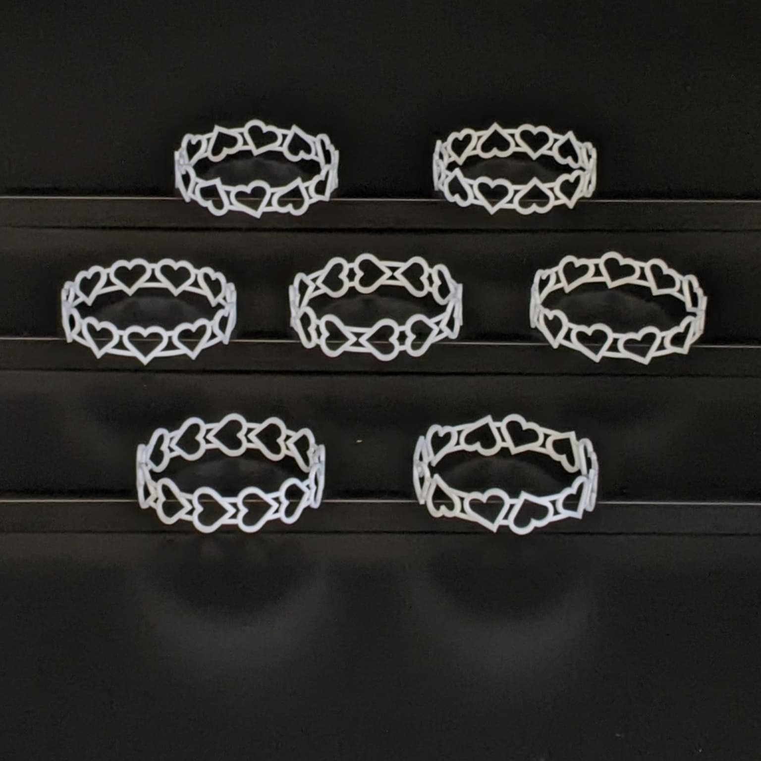 Image for look 'Heart Frieze Bangles - Seven ways to say I love you'