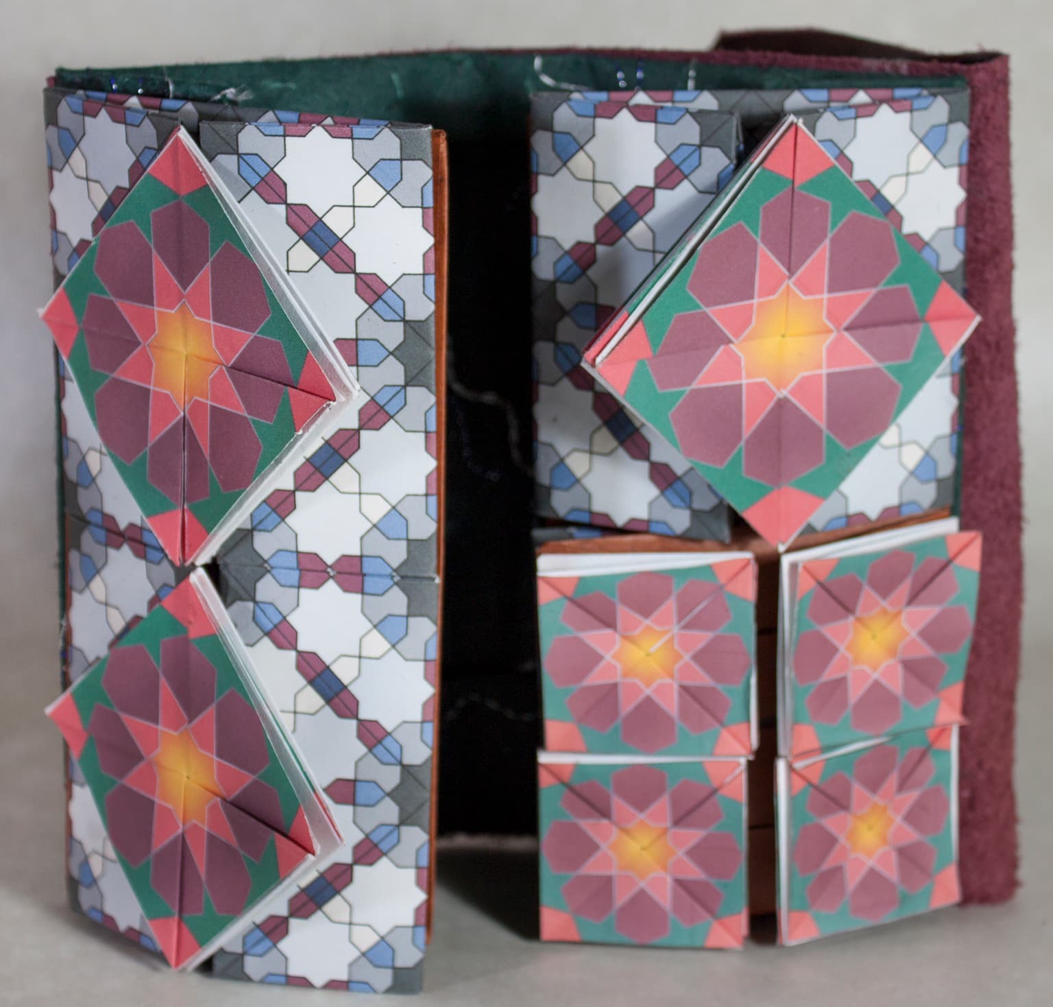 Image for entry 'Chinese Thread Book, a study in orange and gray squares'