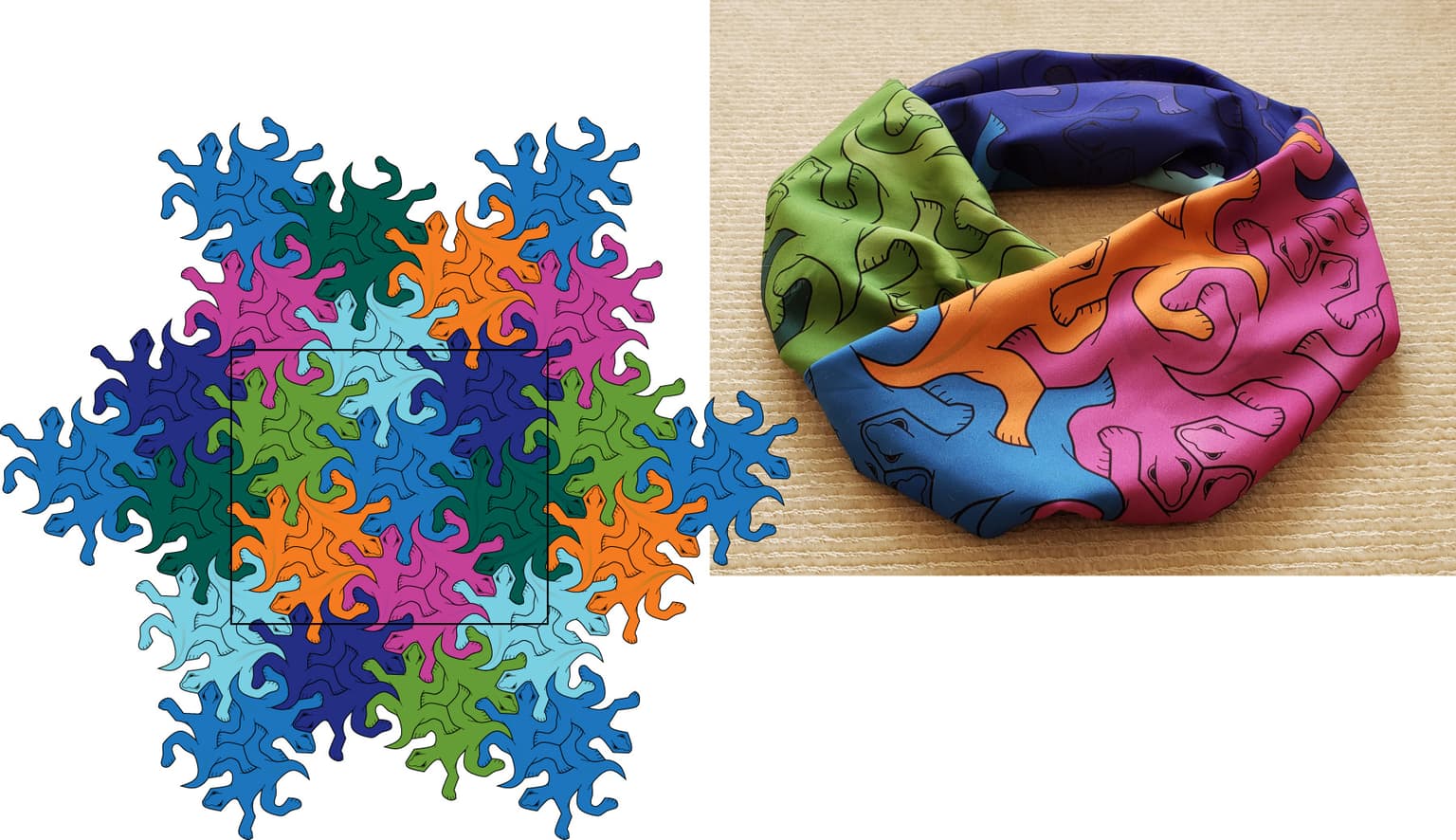 Image for entry 'Seven-Color Homage to Escher'