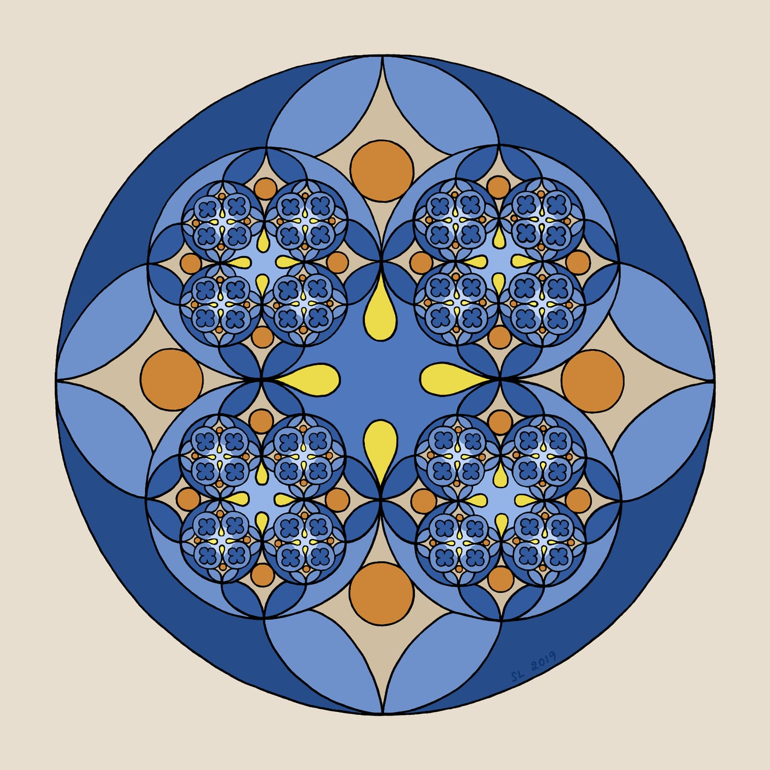 Image for entry 'Fractal Rose Window'