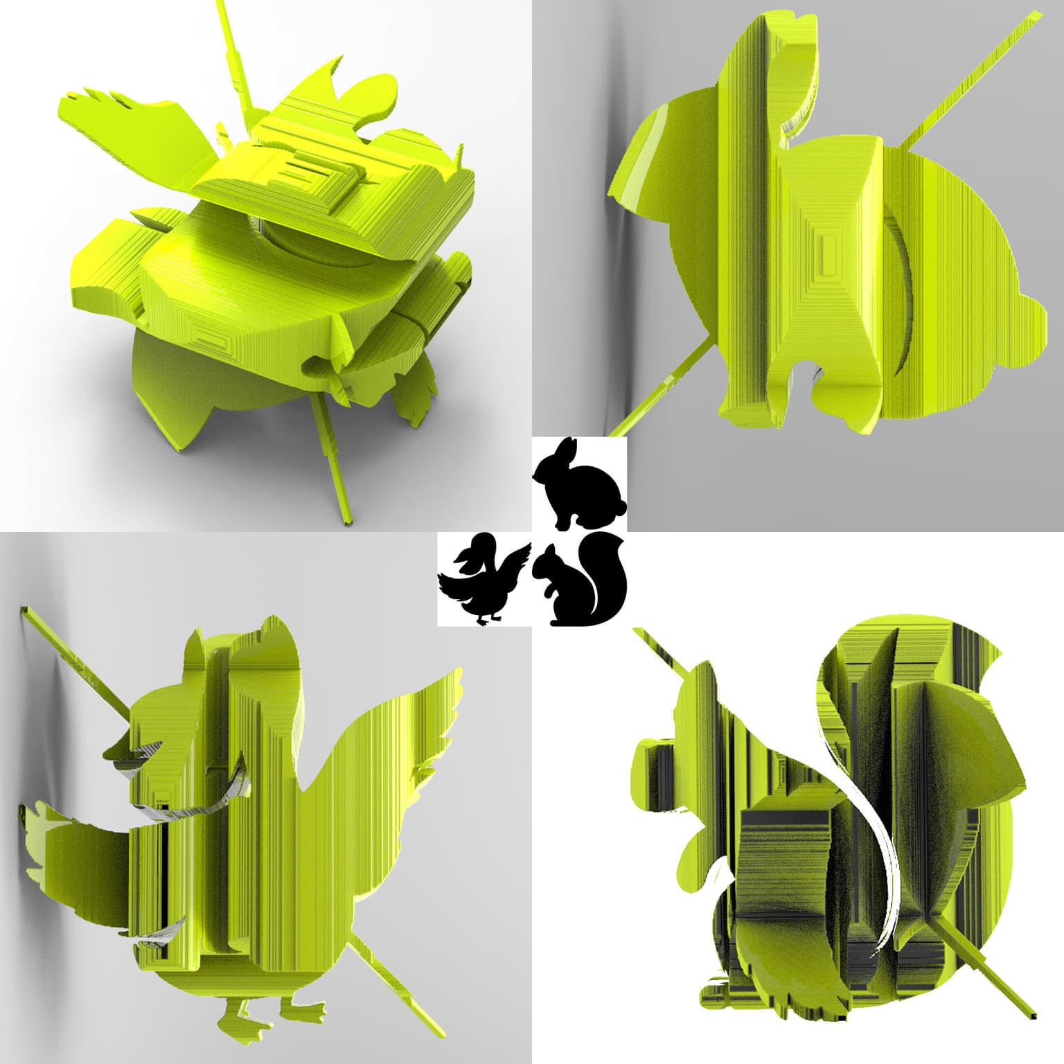Image for entry '3D Shadow Sculpture: Animals'