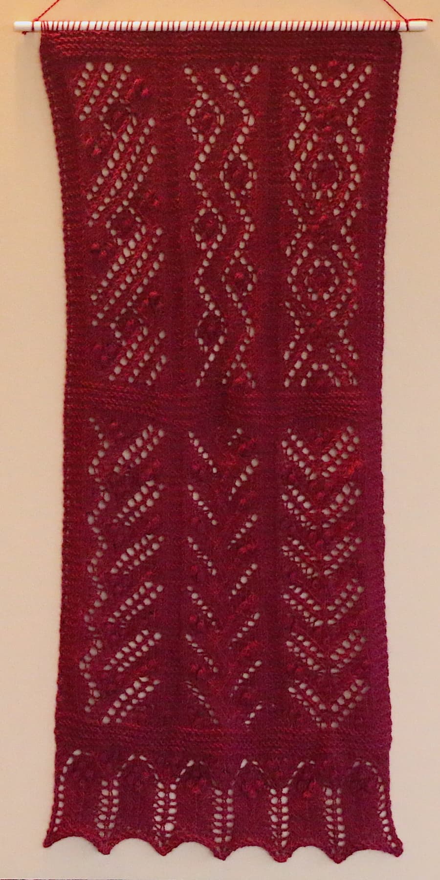 Image for entry 'Linear Lace in Burgundy'