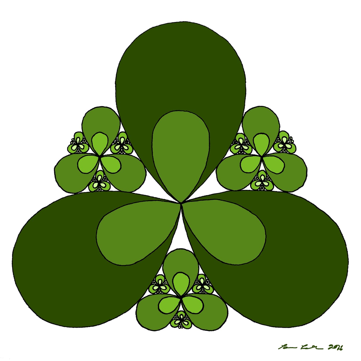Image for entry 'Fractal Clover'