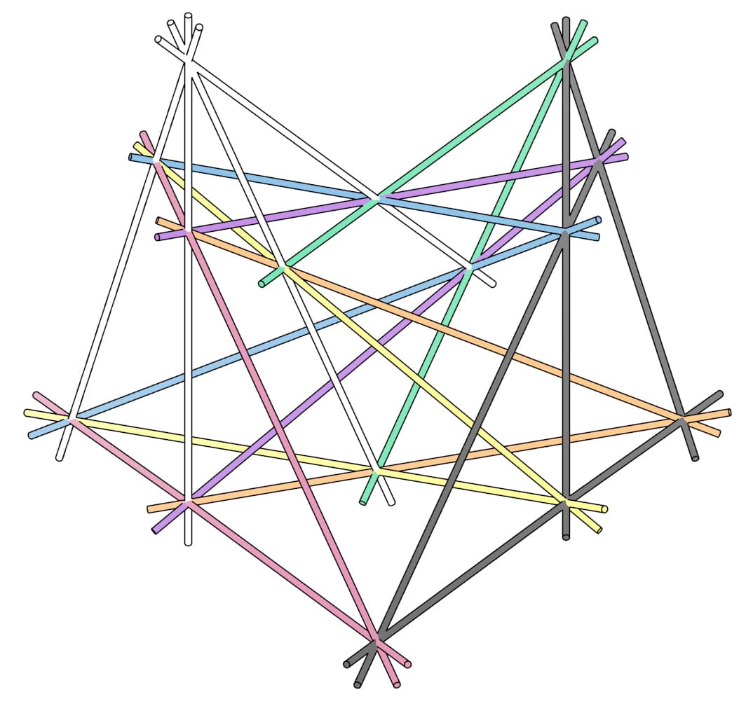 Image for entry 'Perspectivity Between Two Tetrahedra'
