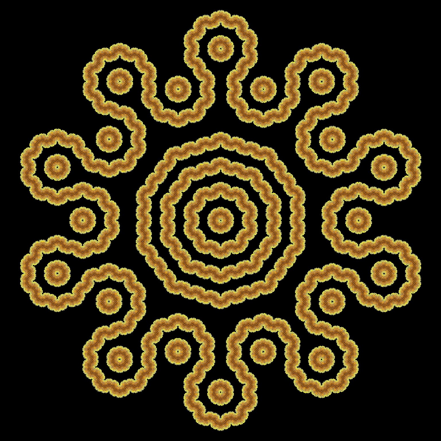Image for entry 'Islamic 10-fold Fractal Loops'