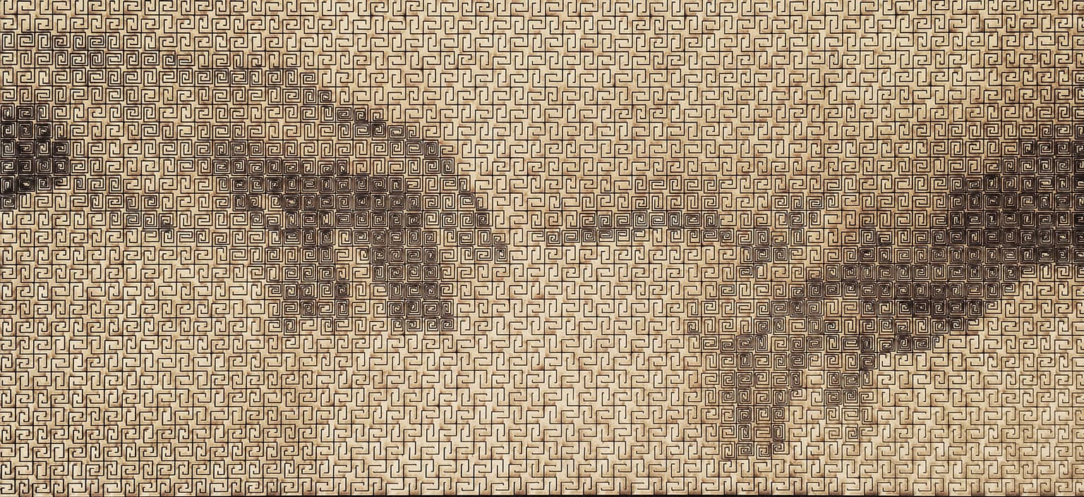 Image for entry 'The Creation of Adam / Sistine Chapel - - Meander Pattern'